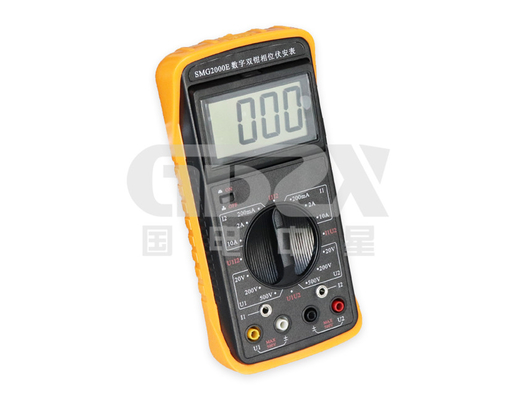 CE Certified Factory Direct Sale Double Clamp Digital Volt Ampere Phase Meter