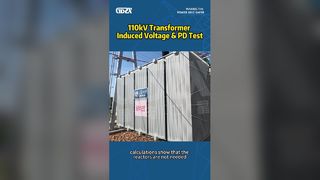 Thử nghiệm điện áp cảm ứng & PD máy biến áp 110kV